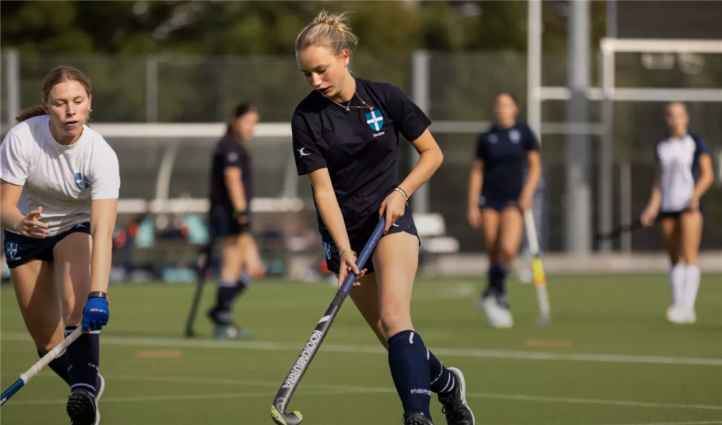 Hockey activities at The King’s School, Canterbury, a traditional British boarding school.