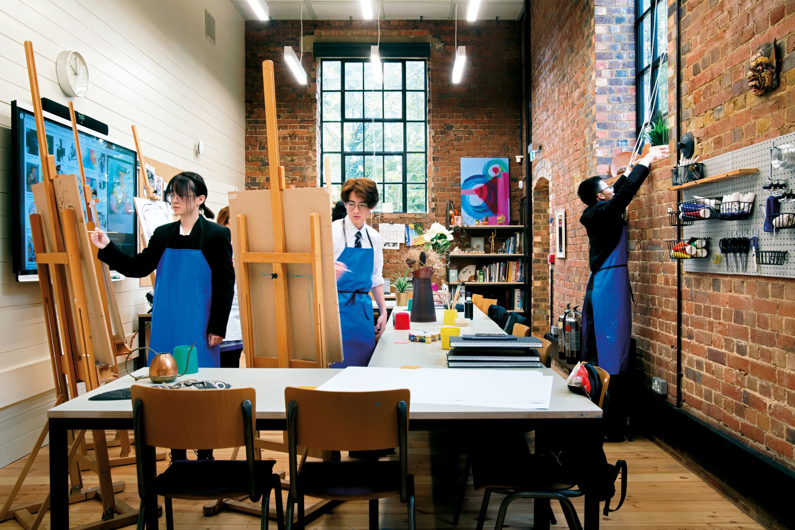 Art facilities at The King’s School, Canterbury, a renowned British boarding school with a strong creative arts programme.