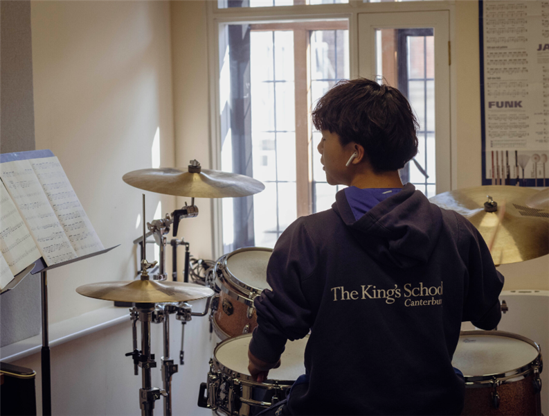 Music practice at The King’s School, Canterbury, a historic British boarding school with excellent music education.