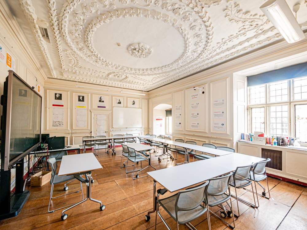 A classroom at UWC Atlantic College, a renowned British boarding school offering the IB Diploma Programme.